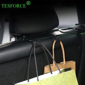 테슬라 모델 Y - 용 뒷좌석 벨트 장착 브래킷 및 듀얼 후크  ABS 거치대 자동차 액세서리  2 개