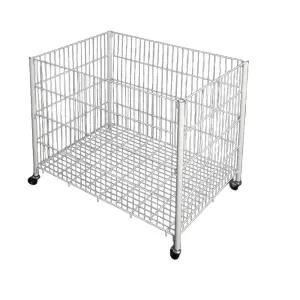 대형 철제바구니 사각 정리 하중400kg 바퀴 수납함 이동식