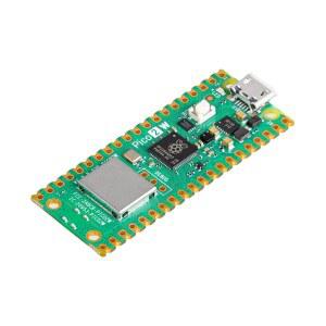 Pi Pico 2 W - RP2350 마이크로컨트롤러 보드, 블루투스 5.2, WiFi, 듀얼 코어 ARM & RISC-V 150MHz CPU, 520KB RAM, 4MB 플래시, 26 GPIO, C /C++, MicroPython 및 CircuitPython 지원