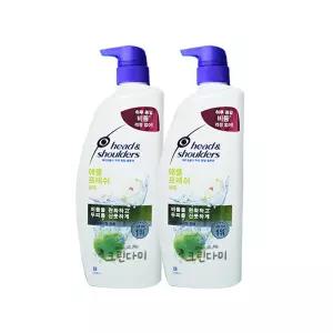 헤드앤숄더 두피토탈솔루션 애플프레쉬 샴푸 850ml x2개