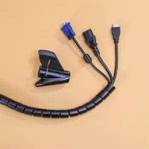 행운군 3M 케이블 전선정리 커버 2세트 22MM 블랙 티비선정리커버