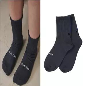 [AK수원점] [블루테일] 차콜그레이 별 자가드 양말 AAA2AS02CG