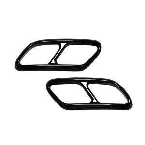 테일 스로트 파이프 수정 커버  볼보 호환 XC90 S90 V90 S60 V60 자동차 배기 프레임 악세사리