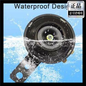 Well-오토바이 전동 경적 2PCS 범용 방수 원형 스피커 12V 1.5A 105Db 신호