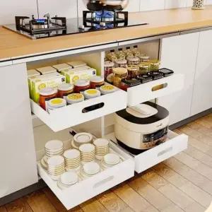 주방 정리 트레이 월넛 선반 수납 주방용품 정리대 (WFKIPQ7)