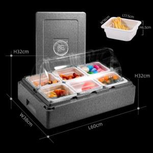 반찬 냉장고 밧드 뷔페 선반 저온 신선유지 미니반찬냉장고