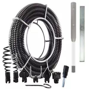 하수구 뚫는 스프링 돌돌이 장비 전동청소기 배관