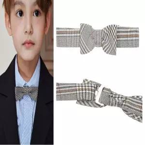 [AK수원점] [빈] 그레이 체크 보우 타이 BA11AN03GY