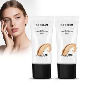 2PCS - 성숙한 피부를 위한 Cc 크림 스킨 톤 자가 조정 C Crea.m SP F50 노인 여성용 60ml (C)