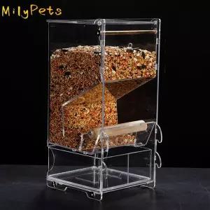 핀치 설치가 간편한 앵무새 아크릴 케이지 액세서리 디스펜서 앵무새 먹이 그릇 새 모이통