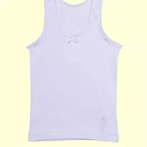 여아동 순면 베이직 무지 화이트 런닝 아이 유아 키즈 60호(3-4세)백색