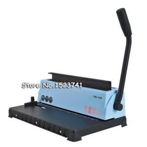 TD-130 A4 스파이럴 제본기 메뉴 입찰서 사진 앨범 대용량 수동 펀치