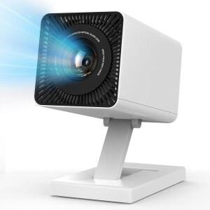 미니 프로젝터, WiFi6 및 Bluetooth 5.4가 탑재된 4K 휴대용 비디오 150 ANSI 루멘, 자동 수직 보정, 휴대폰, PC, HDMI USB, 노트북용 130인치 스크린 홈 시네마 스마트 프로젝터