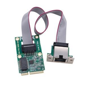 데스크탑 PC용 기가비트 네트워크 카드 M.2 A  E  Mini PCIE RJ45 이더넷 어댑터 1000 10Ms I210AT 칩
