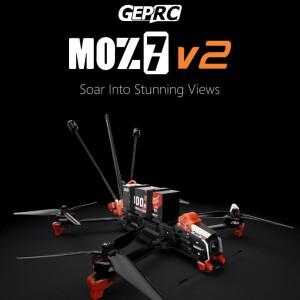 GEPRC MOZ7 V2 O4 Pro 장거리 쿼드콥터 FPV 드론   TAKER H743 BT 50A 에어 유닛 2809 1450KV