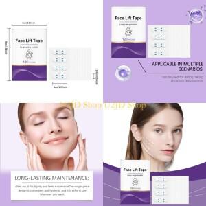 U2JD 120 PCS 보이지 않는 얼굴 패치 리프트 테이프 처짐 피부 턱 눈
