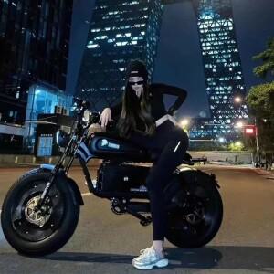 Ebike ZPW 블랙 워리어 3000W 60V 45AH 캠핑 오토바이 성인용 전기 자전거 20인치 지방 타이어