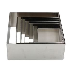 스테인리스 스틸 무스 링 케이크 베이킹 사각형  고온 저항 요거트 커팅 도구 주방 몰드