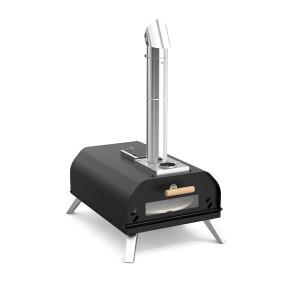 휴대호환용 회전식 스톤 우드 펠릿 피자 오븐 접이식 야외