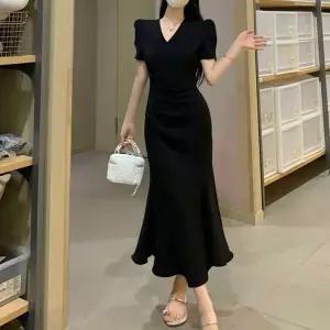 [하프클럽/](스타일하우스) 원피스 OPS 퍼프소매 슬림핏 머메이드 원피스 NM-0