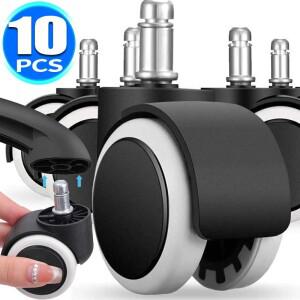 범용 회전 캐스터 휠 교체 게임 의자 용 롤러 맥세이프 롤링 사무실 바퀴 하드웨어