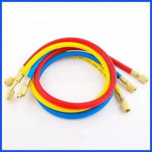 3개입 1/1.2/1.5/1.8/2/3M 냉매 호스 1/4 Sae 2500psi 에어컨 R404a R12 R22