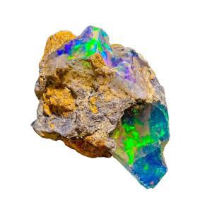 에티오피아 웨로 오팔 러프 스톤 u2013 AA+ 보석 제작을 위한 천연 생불 | 수작업으로 선택한 크리스탈 록 10월 탄생석 선물