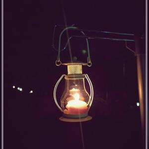 [2개구성] 교실 캔들스탠드 캠핑스탠드조명 관공서 램프블랙 캔들용기 등 LW6D4269