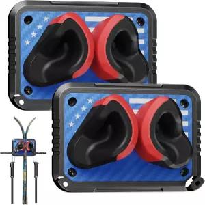 스키 랙 벽걸이 및 스노보드 스케이트보드 벽걸이는 가정용 차고 공간 절약형 겨울 장비 정리함 2팩까지