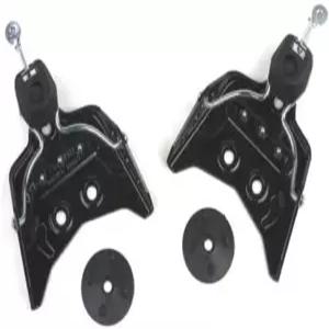 로테펠라 노르드 75 블랙/실버 투어 및 하드웨어 백플레이트가 있는 대회 스키 바인딩