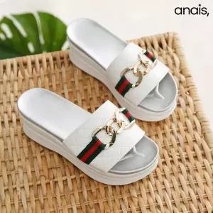 [아나이스] 국산 체인 통굽 뮬슬리퍼 7cm_26S017 [무료배송]