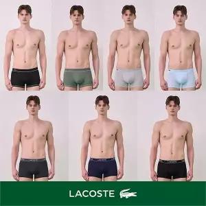 라코스테언더웨어 라코스테 남성 로고 자수 베이직라인 드로즈 7종세트