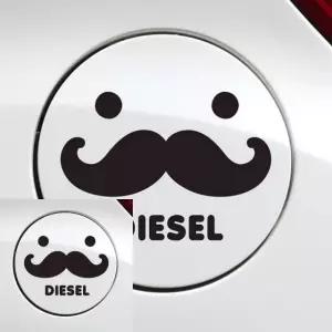 차량용 주유구 스티커 블랙 수염 디자인 자동차 장식 (WFKKZ13)