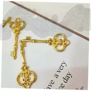 장식용 황금 열쇠 모형 클래식 골드 인테리어 소품 앤틱 디자인 장식품