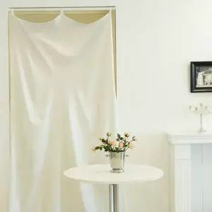 현관 커튼 패브릭 린넨 주방 가림막 커튼 창문 가리개 무지 인테리어 드레스 내추럴 화이트 순면 심플 코튼