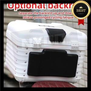 47L 라운드 코너 오토바이 트렁크 PP 소재 스쿠터 공구함 범용 방수 테일 박스 라이닝 및 등받이 포함