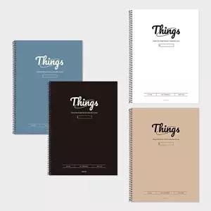 핑크풋 노트 필기 공책 스프링 노트 연습장 랜덤 UI (KYR-WC56116)