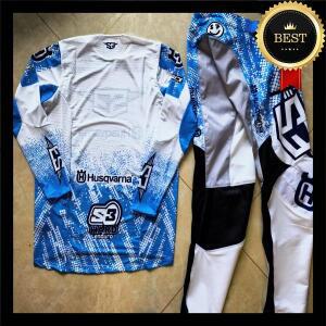 2025 화이트 허스크바나 모토 기어 세트 오프로드 콤보 엔듀로 MX 저지 및 팬츠 레이스 오토바이 의류