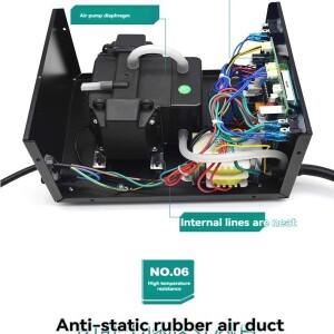 862D 전기 납땜 인두 용접 도구 세트 디지털  공기 총 분해 테이블 2-in-1 유지 보수