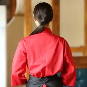 조리복 셰프복 요리복 주방복 주방 작업복 스시 요리사 유니폼 일본 요리 셔츠 여성 여자 및 케이터링 자켓