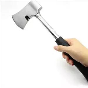 작업용 손도끼 야영용 탄소강 장작 도구 고무 그립 캠핑용 도끼