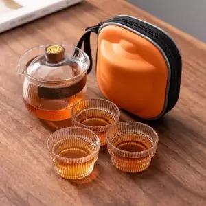 휴대용 내열유리 다기 디자인