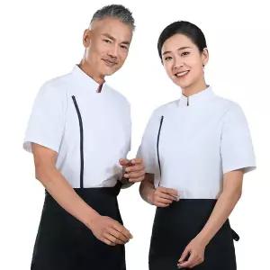 조리복 셰프복 요리복 주방복 주방 작업복 요리사 유니폼 케이터링 웨이터 흰색 셔츠 레스토랑 쿡 자켓 재
