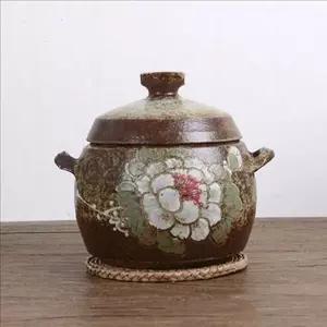 황토 쌀 보관통 전통 도자기 쌀독 곡식 저장 용기 쌀벌레 방지