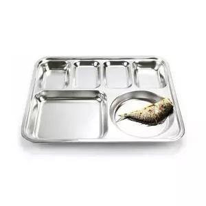 업소 408TMF27 단체급식용 사각 4찬 스텐식판