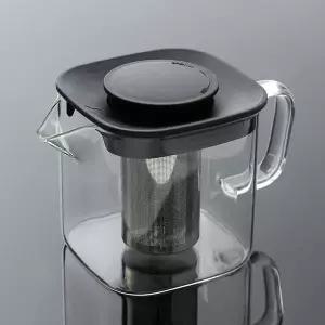 내열유리 티포트 투명 차주전자 손잡이형 거름망