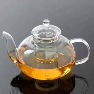 내열 유리 투명 차포트 1.5L 여과기 내장 티포트 주전자