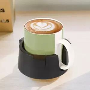책상용 컵 거치 받침대 커피 텀블러 머그 고정 컵슬리브 홀더