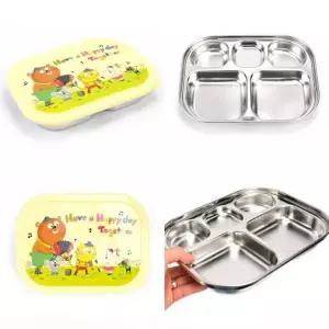 뚜껑식판 328KFN68 어린이집식판 식판도시락통 도시락식판