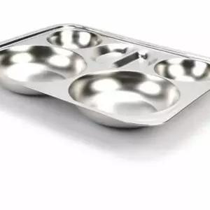 급식 327OAQ98 식판 4찬 0.4T 캠핑식판 가정용성인식판